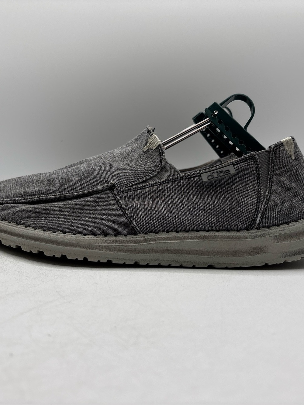 Hey Dude Chan Stretch Steel Men’s Size 11 Grey 11099 3200 Casual Slip On Shoes